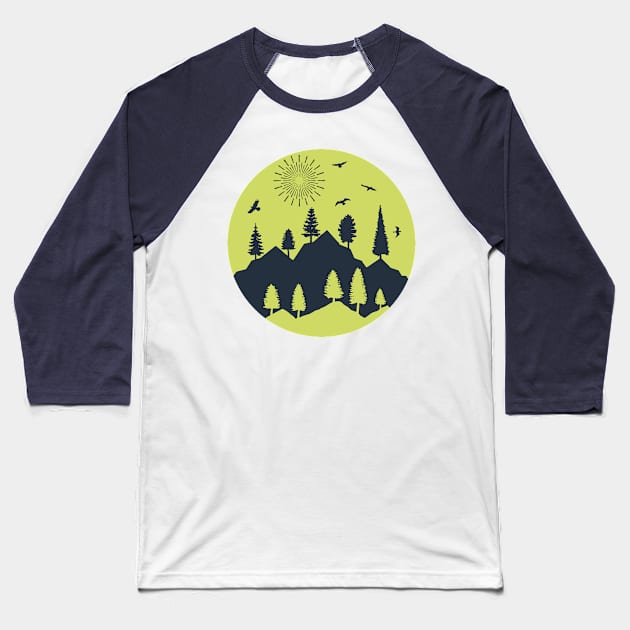 Discover the mountains Baseball T-Shirt by PallKris